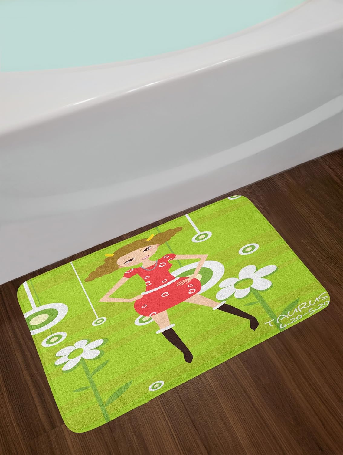 Ambesonne Zodiac Taurus Bath Mat Plush Non-Slip