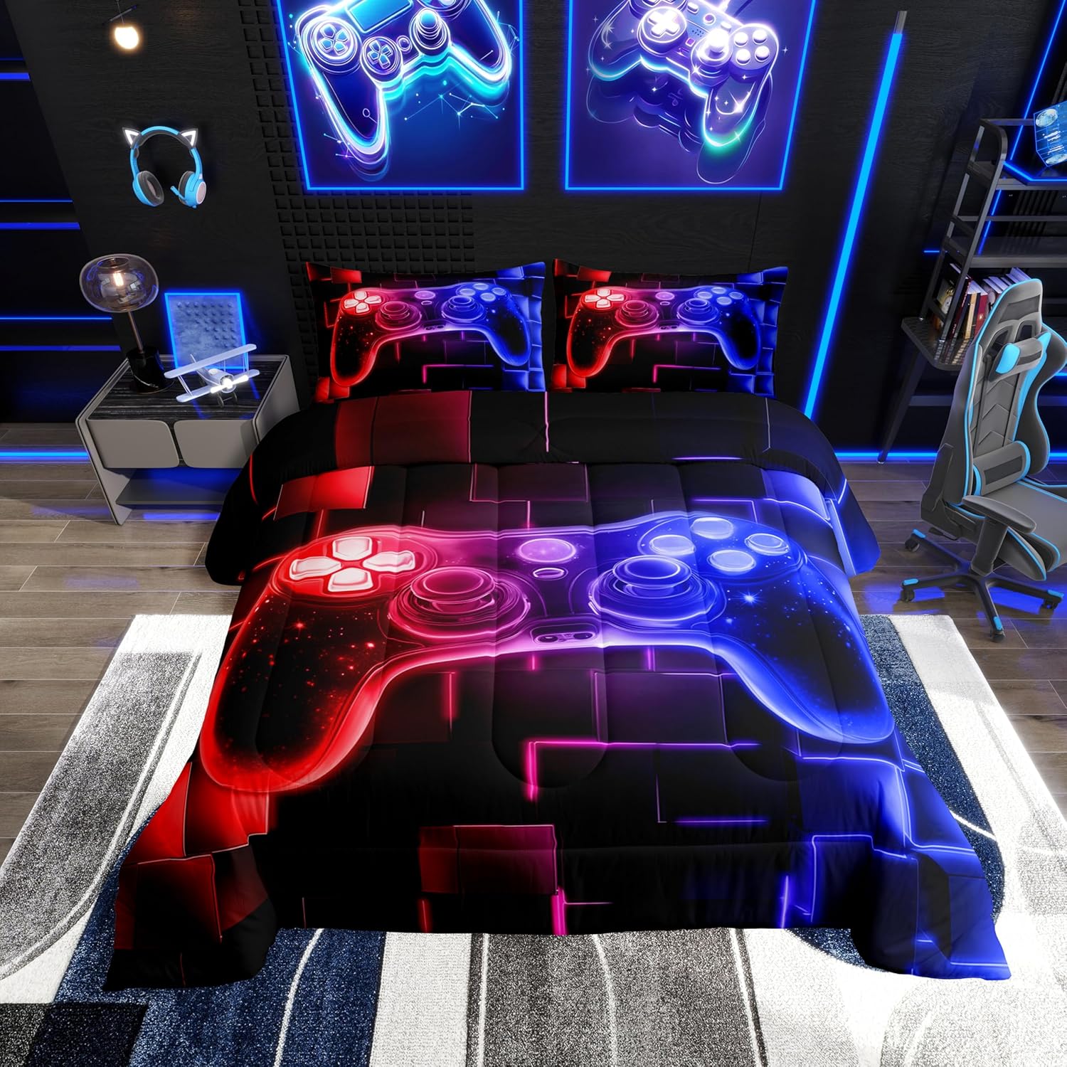 Erosebridal Kids Gamer Comforter Set Twin