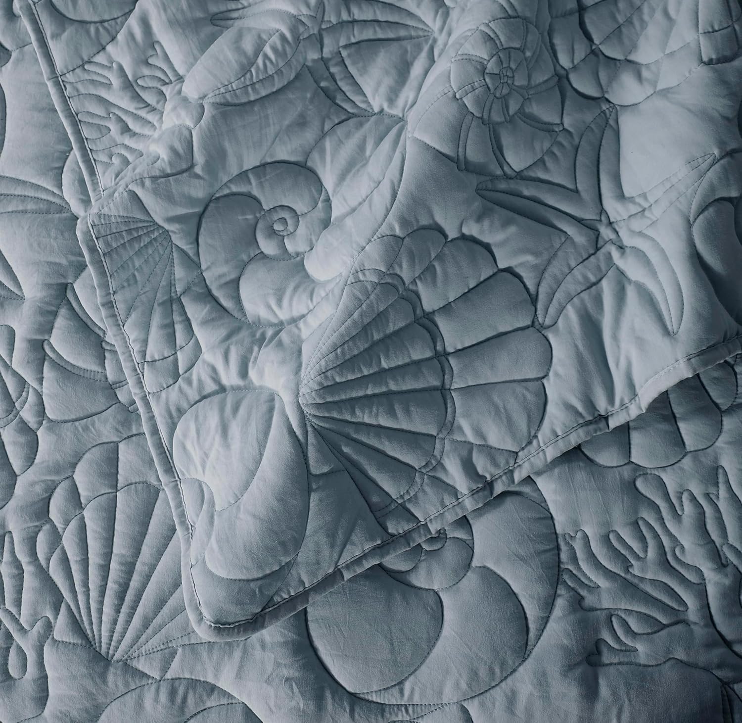 WDCOZY Coastal Beach King Quilt Set
