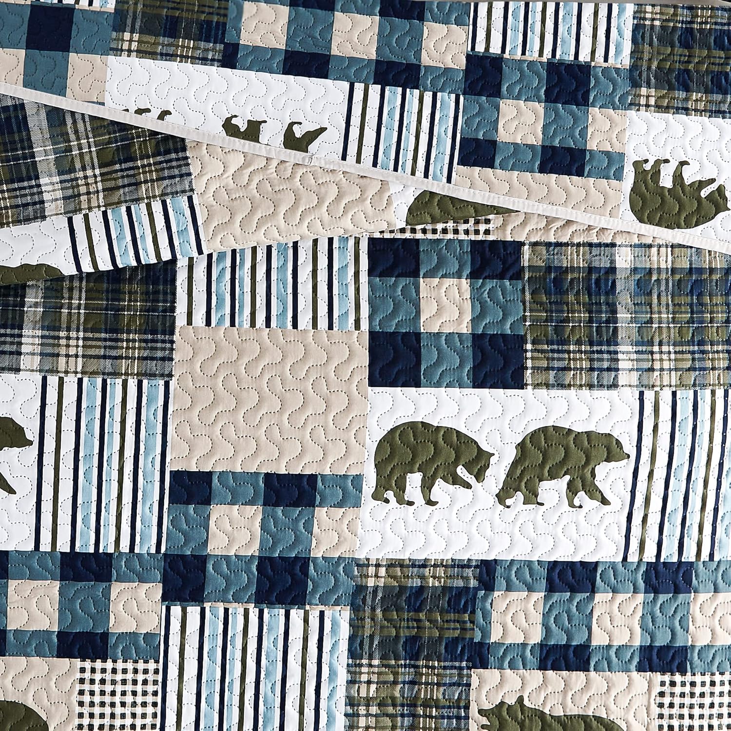 UMCHORD Queen Quilt Set with Reversible Design