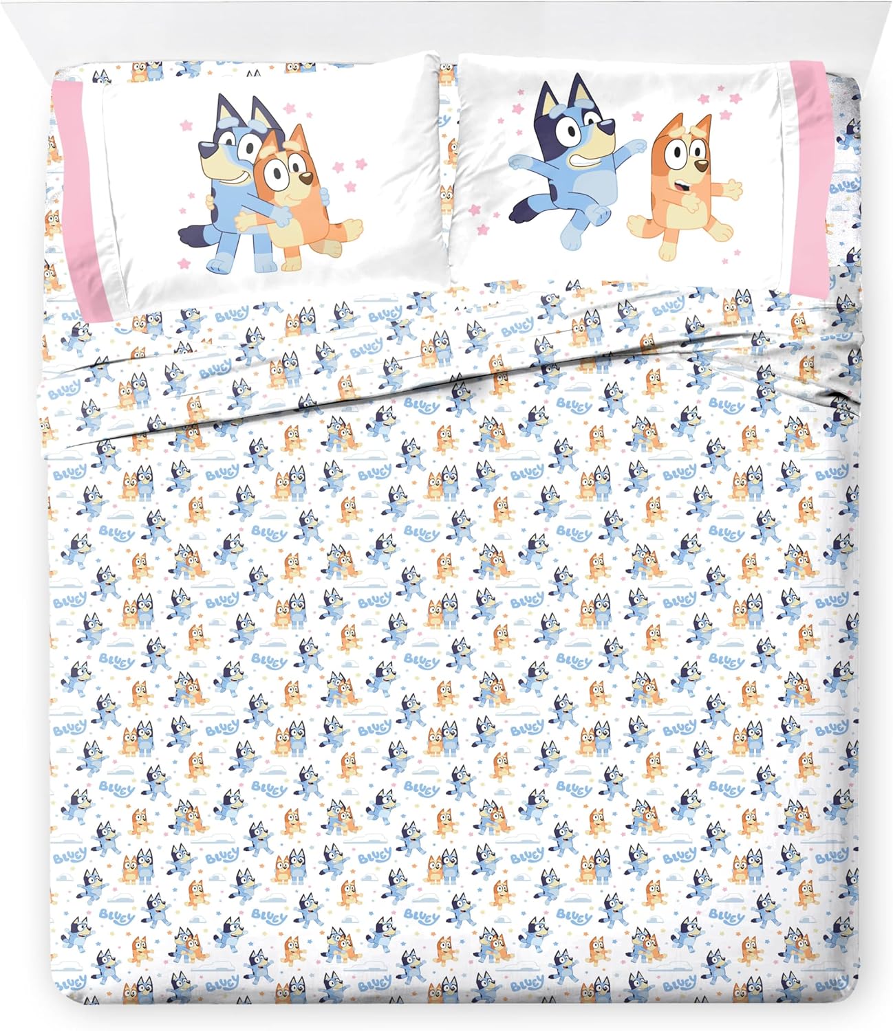 Jay Franco Bluey 7 Piece Comforter Set for Kids