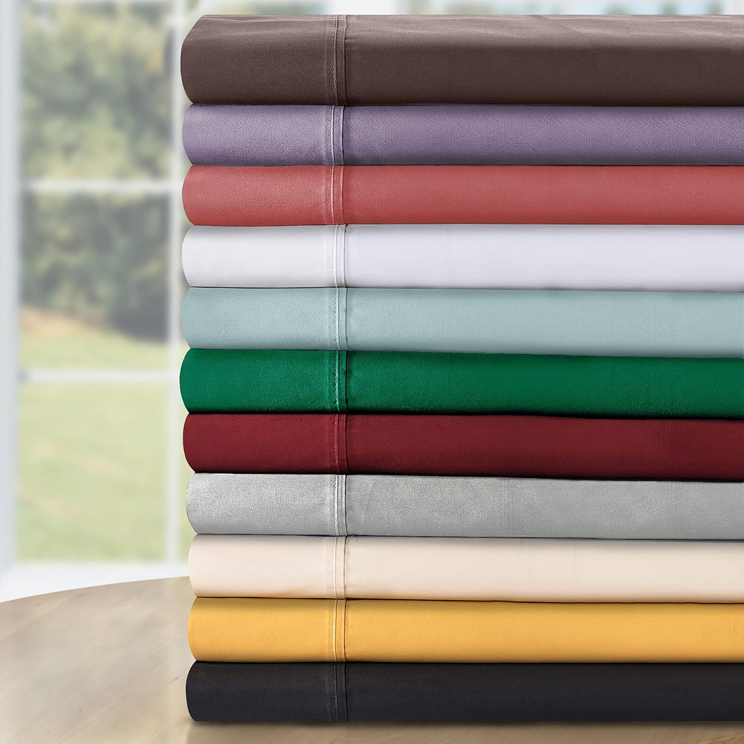 Superior Egyptian Cotton 530 Thread Count Bed Sheet Set Twin XL Green