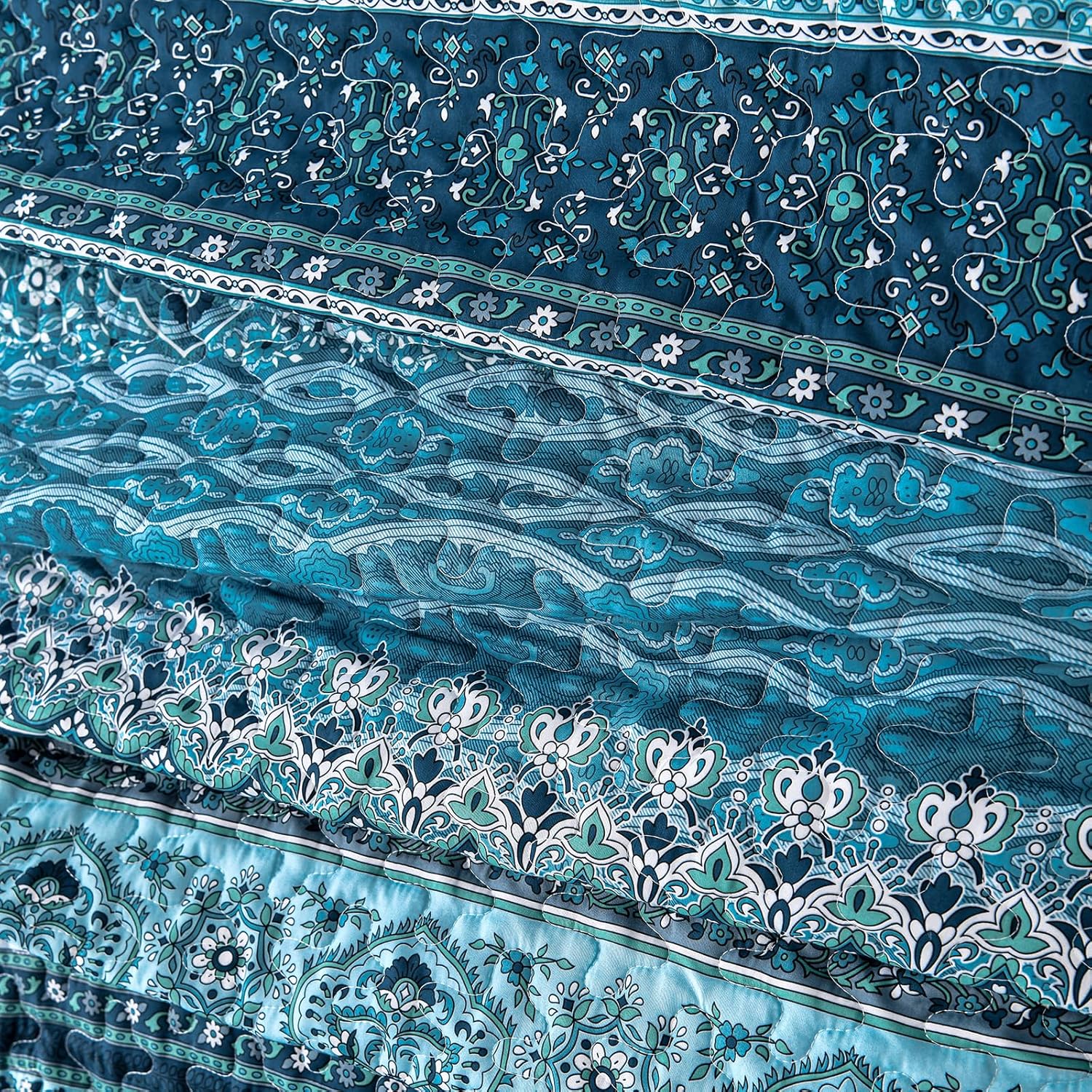 WONGS BEDDING Boho Quilt Set Cal King