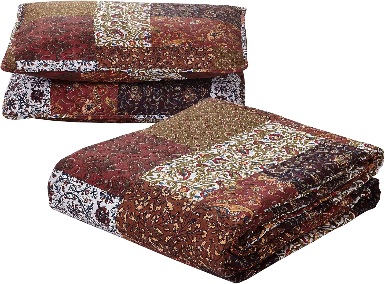 SLPR Red Riches 3-Piece Quilt Set - King Size